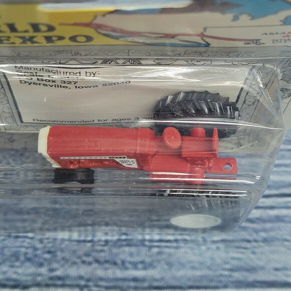 Vtg 1988 Scale Models 1/64 Scale Cockshutt 1855 n/frontend tractor plastic red - Picture 6 of 9